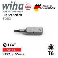 WIHA ดอกไขควงปาก TORX T6x25 Order No.01712