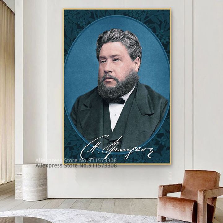 charles-haddon-spurgeon-โปสเตอร์และภาพพิมพ์-ของสะสมคริสเตียน-ภาพวาดผ้าใบภาพผนัง-art-decoration