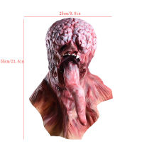 Halloween Horror Mask Bloody Brain Long Tongue Hood Halloween Decoration Prank Props Simulation Zombie Hood Haunted House Props