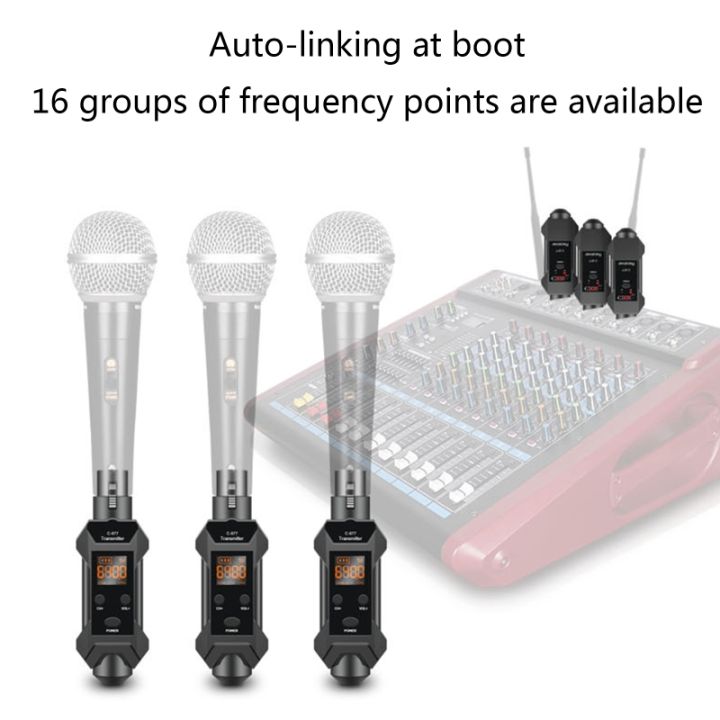 ตัวรับสัญญาณ-xlr-ไร้สาย-อะแดปเตอร์แปลงไมโครโฟนแบบไดนามิกตัวรับส่งสัญญาณ-xlr-ระบบไร้สาย6-5อะแดปเตอร์สำหรับไมค์ไดนามิก