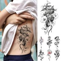 【hot】✿  Snake Temporary Stickers Flash Tatto Men Arm Waist Fake Tattoos