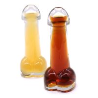 Creative Penis Shape Cocktail Glass Home Wine Beer Juice Drinking Glass Cup Night Party Bar Small Mouth Bottle Ware Party Decor