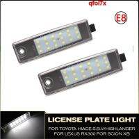 ป้ายทะเบียน LED ไฟสำหรับโตโยต้า Highlander RAV4 Land Cruiser 200 Hiace S.B.V Lexus RX300 Scion XB Qfol7x โคมไฟอัตโนมัติ