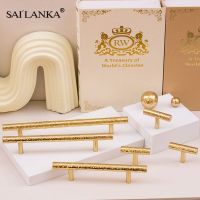 ❖✼✗ SAILANKA Brass Furniture Hardware Kitchen Cabinet Pulls Gold Hammered Dresser Knobs Drawer Pulls Cupboard Wardrobe Handles