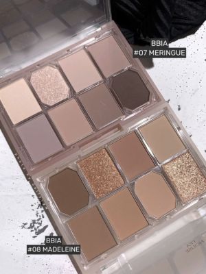 Autumn and winter new Korean bbia eyeshadow palette 07 matte pearlescent earth milk tea 08 purple gray palette 2022 new colors
