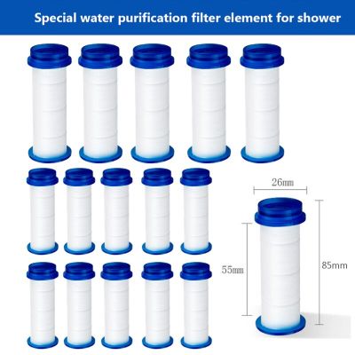 15/10/5PCS Anti Limestone Filter Shower Head Replacement Universal High Pressure Sprayer PP Cotton Filter Bathroom Accessories Showerheads