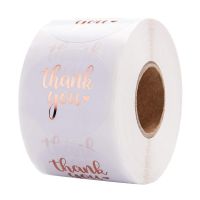 500pcs Round Labels Paper Thank You Sticker Dragees Boxes and Wedding Stickers