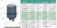 สวิทช์ควมคุมแรงดันอัตโนมัติ 1 คอนแทค (1.1 - 1.8 Bar) เกลียวใน 3/8 นิ้ว รุ่น KT-PC-3A6