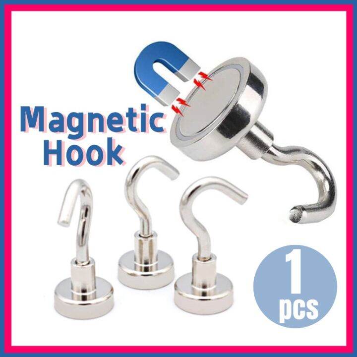 (1 pcs) Super Strong Hooks Powerful Neodymium Mini Heavy Duty