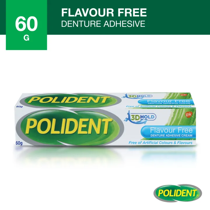 Polident Flavour Free Denture Adhesive Cream 60g Lazada PH