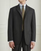 WARDROBE MINISTRY - เบลเซอร์ The Good Blazer in Dark Grey Pinstriped Wool