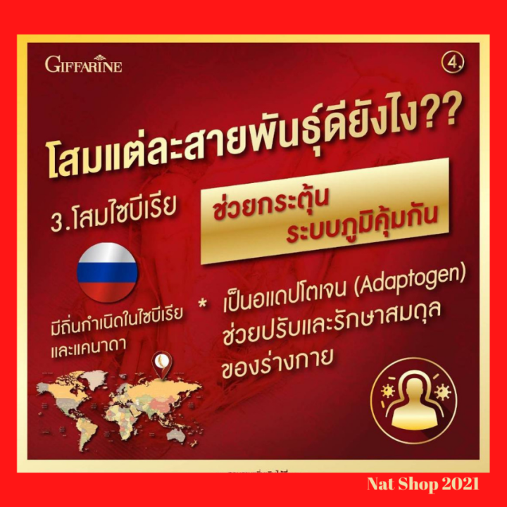 ส่งฟรี-โสม-กิฟฟารีน-g3-ทรีจี-จินเส็ง-ผลิตภัณฑ์เสริมอาหาร-3-g-ginseng-สารสกัดจาก-โสมแดงเกาหลี-โสมอเมริกัน-และโสมไซบีเรีย-ชนิดแคปซูล