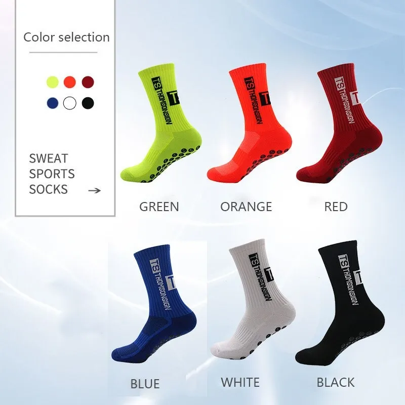 THOMSONSIGN Anti-slip Football Socks Men Women Non-slip Soccer