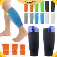 CHONGXI ระบายอากาศได้ดี กีฬา Shinpads แขนป้องกันขา ถุงเท้า Instep ที่ยึดแข้งฟุตบอล ฟุตบอลชินแผ่นครอบคลุม