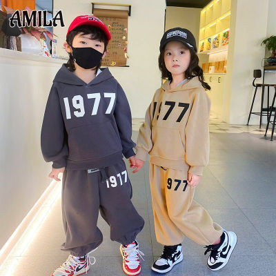 เสื้อสเวตเตอร์ฉบับภาษาเกาหลีเด็ก AMILA เสื้อสเวตเตอร์มีฮู้ดและสะดวกสบายแฟชั่น,เสื้อสเวตเตอร์และกางเกง