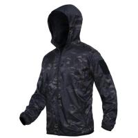 เสื้อผ้าผิวกลางแจ้งเสื้อล่าสัตว์แจ็คเก็ตยุทธวิธี Hooded Windbreaker Camouflage เสื้อผ้าล่าสัตว์อุปกรณ์เครื่องแต่งกาย