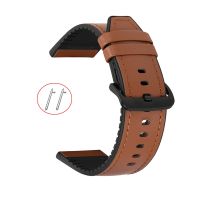 Leather Silicone Bracelet For Amazfit GTR 47mm Wrist Strap For Xiaomi Amazfit Pace / Stratos 1 2 3 / GTR2 / GTR 2e Watchband