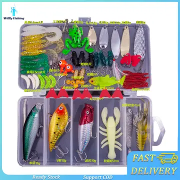 Multi Fishing Lures Set Wobblers Mixed Colors Soft Lure Kit Artificial Hard  Bait Minnow Metal Jig
