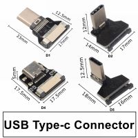 สายต่อไมโคร USB ขนาดเล็ก FFC Type-C 90 FPV บางแบนนุ่มยืดหยุ่น FPC เรียกเก็บเงิน FPV ไม้เซลฟี่ไม่มีก้าน Gimbal มอนิเตอร์