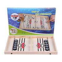 Fast Sling Puck Game Bounce Ball Party Game Bounce Game Football Board Game With Soccer Design Wooden Fun Toy For Kids Child Adults good