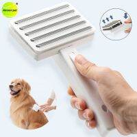 Pet Dog Hair Remover Comb Four Style Brush Head Dogs Massage Hair Removes Brush Easy To Clean Floating Fur Dog Comb Accessories