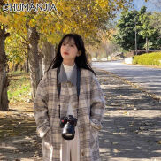 CHU MAN JIA Woolen coat women s woolen coat Hepburn style Korean style