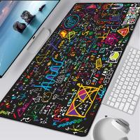 Large Gaming Mouse Pad Computer Mousepad PC Gamer Mouse Mat Laptop Mausepad Geometric Math Formula Carpet Keyboard Mat D