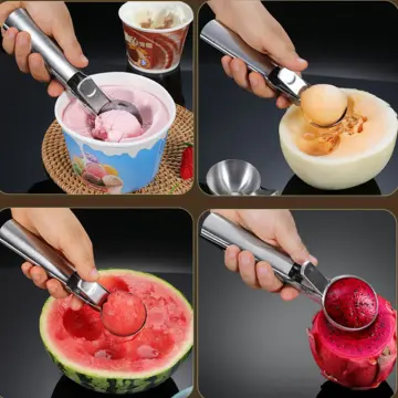 Stainless Steel Ice Cream Digger, Household Ice Cream Spoon, Fruit