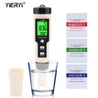 Yieryi 4 In 1 YY-400 Phorp H2 &amp; TEM Meter ดิจิตอลไฮโดรเจนไอออนความเข้มข้นทดสอบสำหรับพิพิธภัณฑ์สัตว์น้ำ,สระว่ายน้ำ,น้ำดื่ม