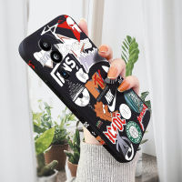 เคส HP สำหรับ OPPO Reno10 Pro + 5G เคสโลโก้มือถือเคสแบรนด์ยอดนิยมสุดสร้างสรรค์ลายขอบสี่เหลี่ยมปลอกซิลิโคนของเหลวเคสป้องกันกล้องคลุมทั้งหมด