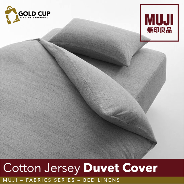 MUJI Cotton Jersey Duvet Cover (Fabrics Bed Linens) Lazada PH