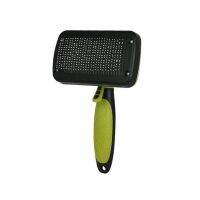 แปรงสุนัข Cat Combs Self Cleaning Slicker Brush For Shedding Hair Anti-Slip Handle Grooming Brush For Loose Fur