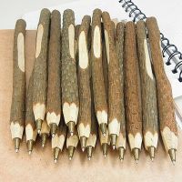 10pcs Natural Wooden Branches Shaped Eco-friendly Ballpoint Pen Retro Drawing Pencil Vintage Stationery Office School Supplies