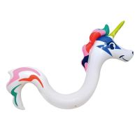 Flamingo Seahorse Inflatable Swimming Pool Floating Row 3D Animal Swimming Pool Beach Floating Kids Outdoor Playing Toy