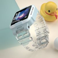 For children little genius phone watchbands y03 waterproof z3 silicone protective shell cartoon z2z5 cute transparent jelly strap third four generations Y05 / Z1S/Q2 / Z6 peak version