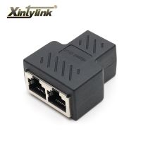 【cw】 xintylink 1 to 2 ways rj45 female splitter connector lan rg rj 45 cat6 cat5e cat5 stp shielded ethernet network adapter 【hot】 !