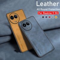 เคสสำหรับ Realme 11สำหรับ Realme 11 11X Pro Plus 11Pro 11ProPlus Realme11 Nfc 4G 5G หนังแกะเคสโทรศัพท์เลนส์ป้องกันแฟชั่นปลอกฝาครอบด้านหลังเคสนิ่มกันกระแทก