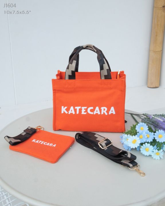 กระเป๋าสะพายพรีเมี่ยมแคสวาส-katecara-no-j-1604