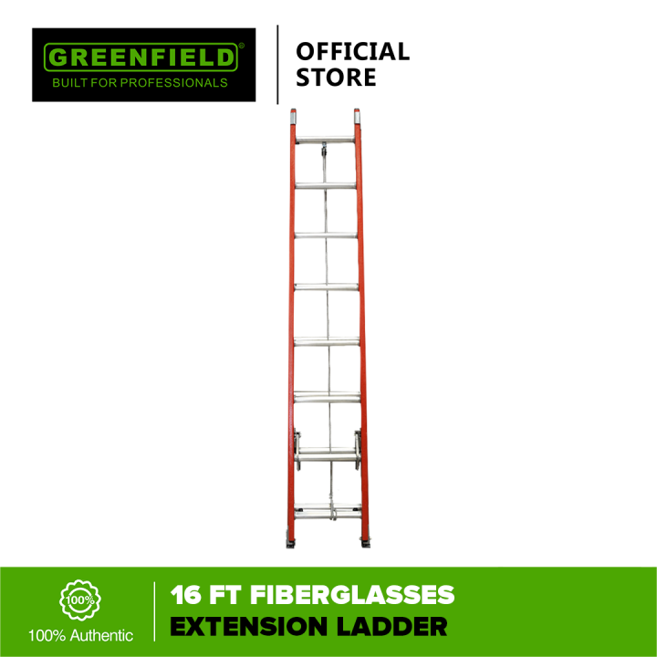 Greenfield Fiberglass Extension Ladder 16FT Lazada PH