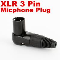 ขั้วต่อ XLR มุมขวา3เสา1ชิ้นหัวต่อ Micphone XLR 3ขาตัวผู้ตัวเมียขั้วต่อสายออดิโอหลายทิศทาง