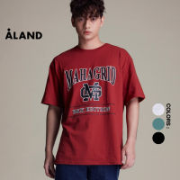 ALAND เสื้อยืดรุ่น MAHAGRID GLOW UNIVERSITY TEE