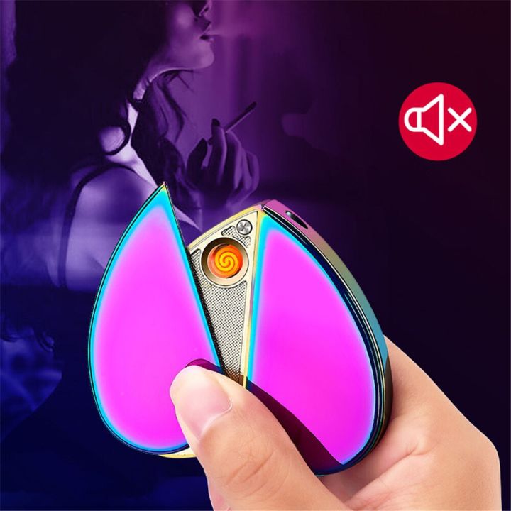 zzooi-heart-shaped-gas-amp-electronic-lighter-metal-windproof-rechargeable-refilling-dual-use-lighter-couple-family-christmas-present