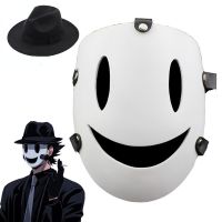 Anime cosplay Tenkuu Shinpan High-Rise Invasion Cosplay Mask hat PVC White Mask Japanese Samurai Costume Props