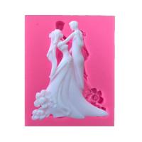 1 Piece Bride And Groom Shape Silicone Mold Sugar Fondant Mold Cake Decoration DIY Baking Tools X189 Bread  Cake Cookie Accessories