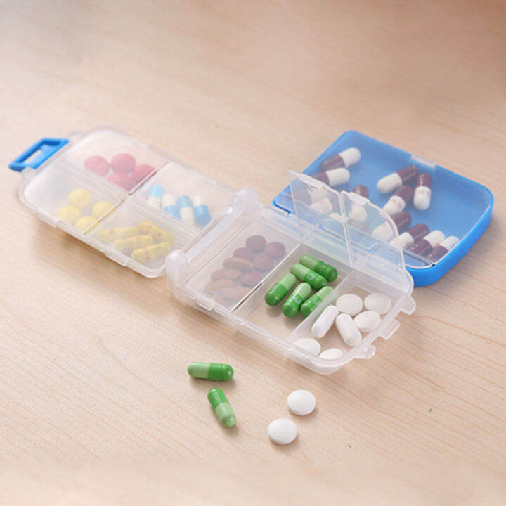 flash-sale-1-pc-pill-box-wheat-sealed-8-grids-pill-container-organizer-health-care-drug-travel-divider-7-day-pill-storage-bag-travel-pill-case