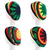 [Hat vendor]หมวกแก๊ปลายทางหลากสีสำหรับผู้หญิงใหม่ฮิปฮอปแฟชั่น Bob Marley เร็กเก้หมวกแก๊ปหมวกผ้าขนสัตว์หมวกสายรุ้งจาไมก้า