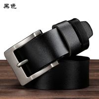 Men Fashion Genuine Leather Belt Black Brown Color Cow Leather Belt #404