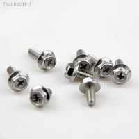 ❉✹♚ 20Pcs M4x(6mm-20mm Length) Stainless steel screws Hexagon phillips washer flange head hex bolts High Quality