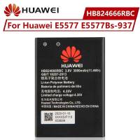 แบตเตอรี่ Huawei E5577 E5577Bs-937 HuaWei แบตเตอรี่ HB824666RBC เปลี่ยนแบตเตอรี่โทรศัพท์ 3000mAh