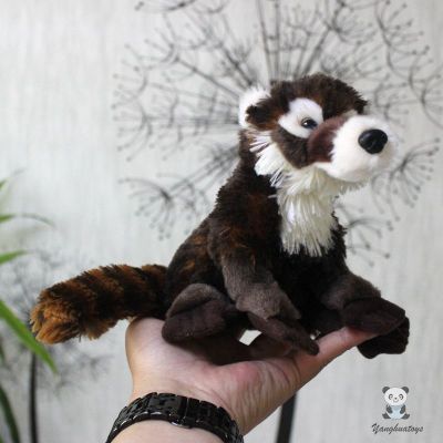 2021Real Life South American Coati Plush Toy Soft Wild Nasua Raccoon Dolls Model For Children Holiday Gifts